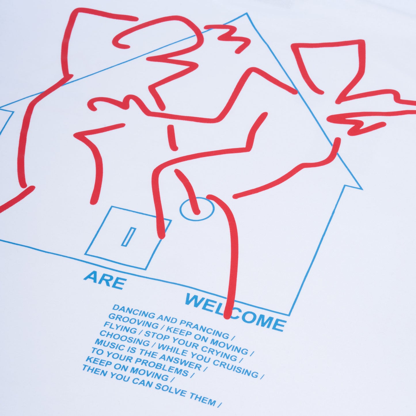 ALL ARE WELCOME TEE WHITE