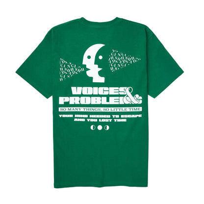 “VOICES & PROBLEMS” TEE GREEN