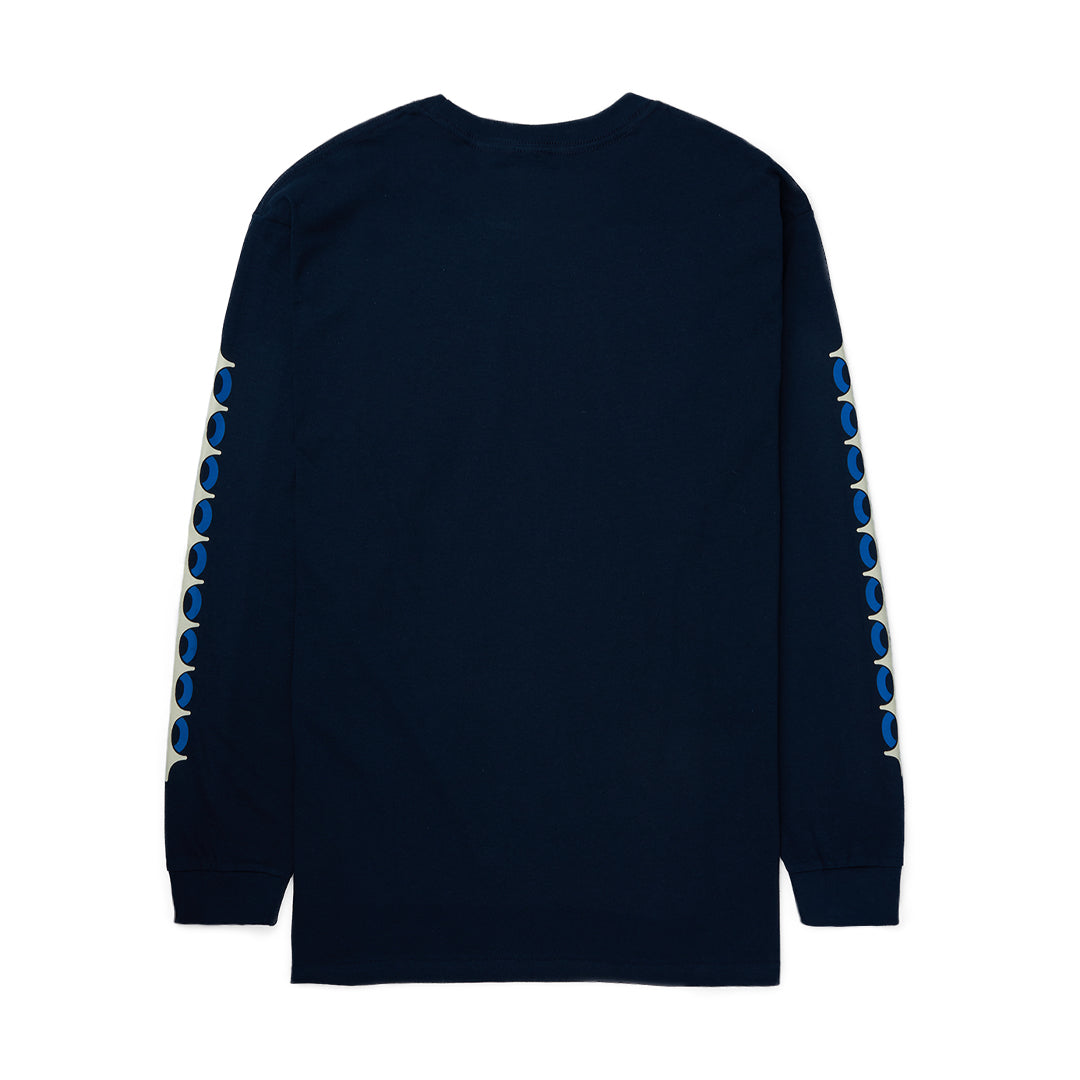 EMBLEM LS TEE NAVY BLUE