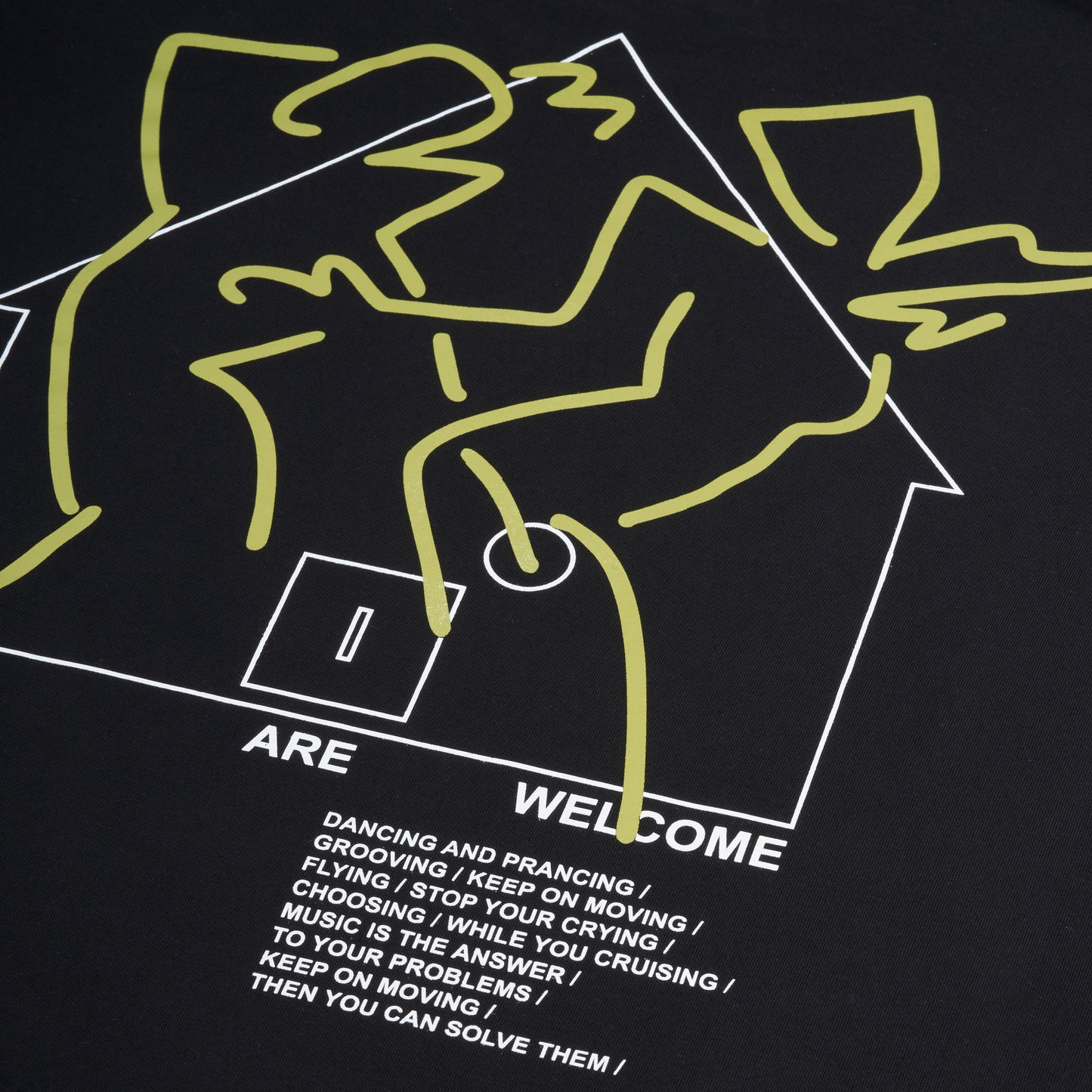 ALL ARE WELCOME TEE BLACK
