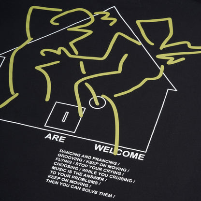 ALL ARE WELCOME TEE BLACK