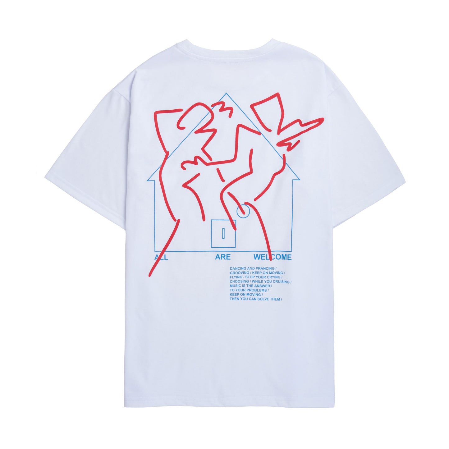 ALL ARE WELCOME TEE WHITE